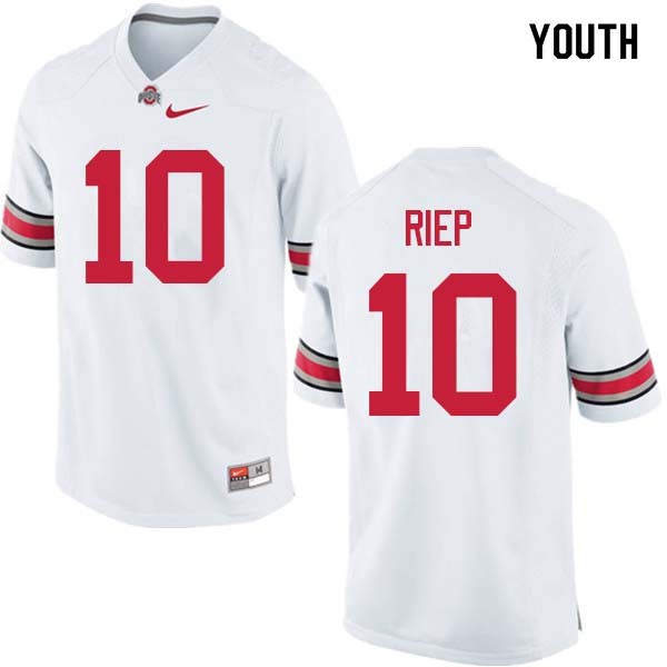 Ohio State Buckeyes #10 Amir Riep Youth University Jersey White
